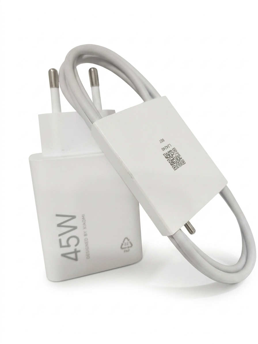 شارژر دیواری شیائومی مدل 45 وات به همراه کابل تبدیل USB-C