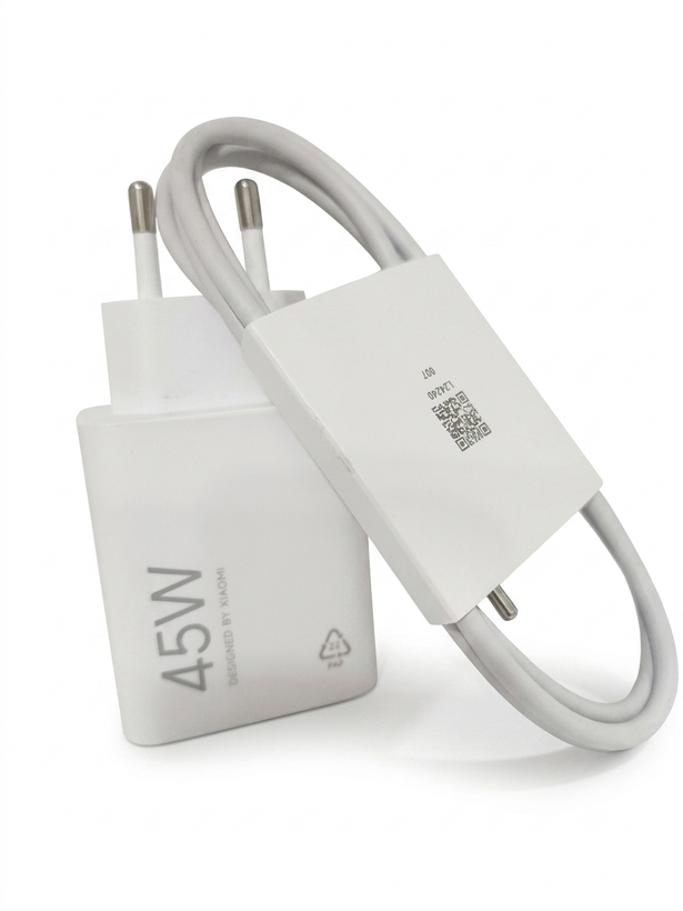 شارژر دیواری شیائومی مدل 45 وات به همراه کابل تبدیل USB-C